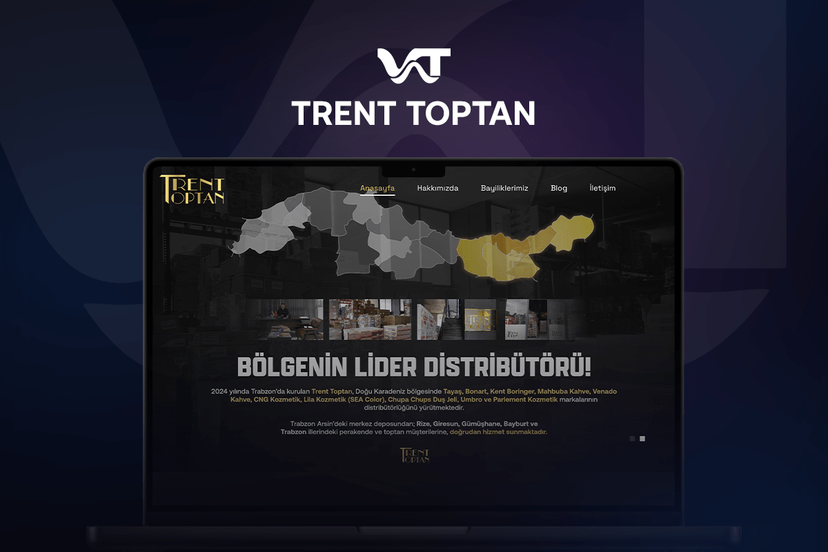 Trent Toptan – Doğu Karadeniz bölgesel distribütör web projesi